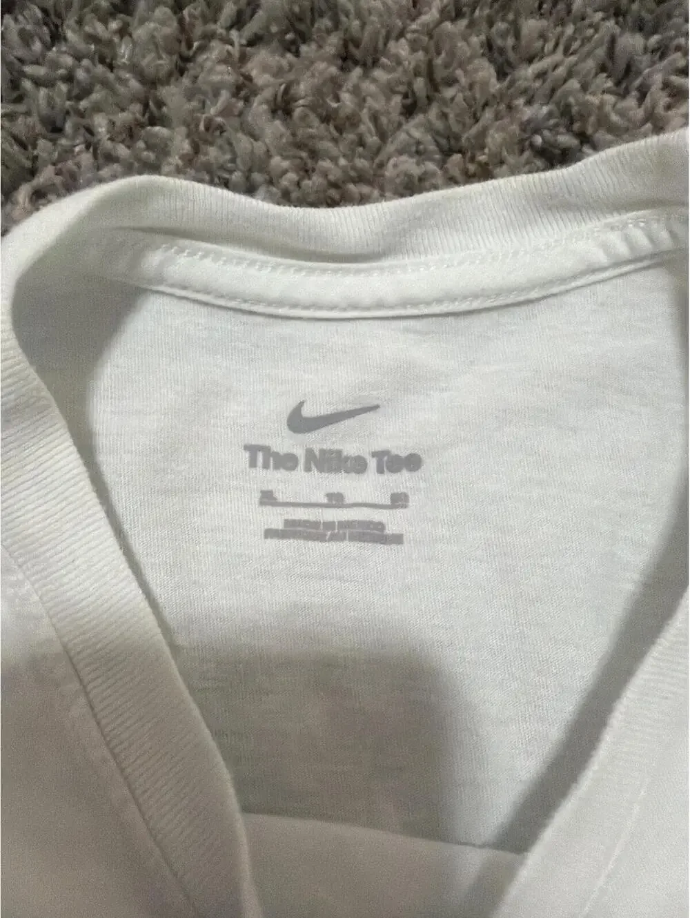 Nike Boys Football White Tee Regular XL